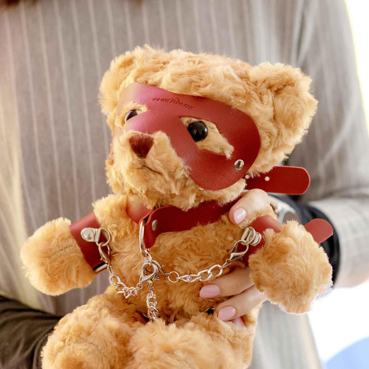 2-Miś bondage Crushito Crushious czerwony 31 cm-2