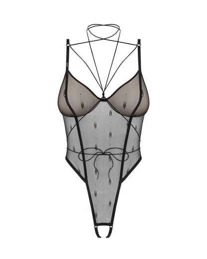 5-Body otwarte Obsessive Anniverse Special czarne S/M-5