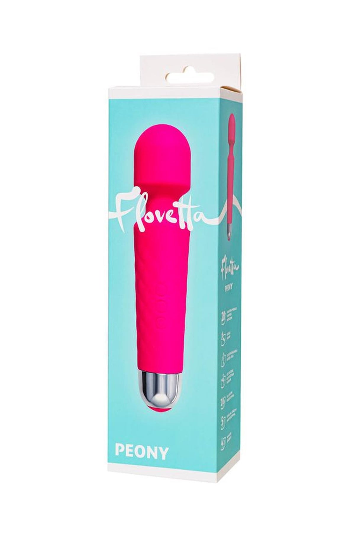 6-Masażer wibrujący Flovetta Peony silikonowy różowy USB 20.5 cm-6