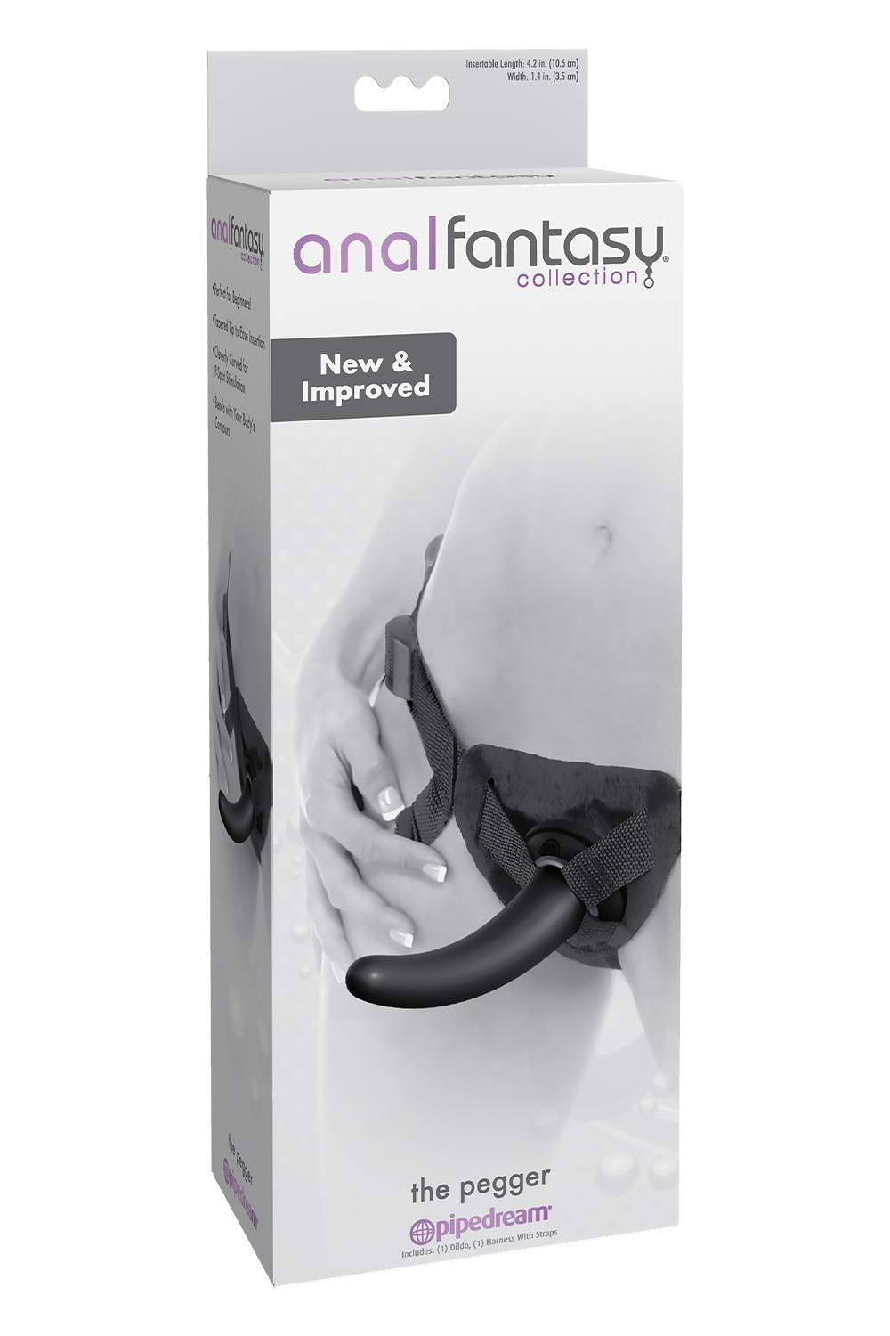4-Strap-on Anal Fantasy Collection The Pegger czarny-4