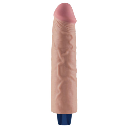 6-9.5" REAL SOFTEE Rechargeable TPE Vibrating Dildo(Flesh)-6