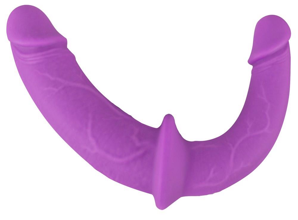 4-Strap on podwójny Sweet Smile silikonowy 32 cm-4
