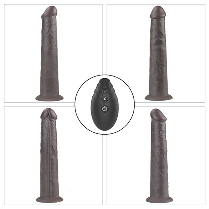 2-Dildo realistyczne Lovetoy dwuwarstwowe silikonowe 25 cm rotujące pilot-2