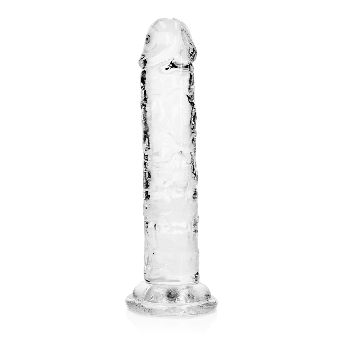 3-Dildo realistyczne RealRock przezroczyste z przyssawką 14 5 cm-3