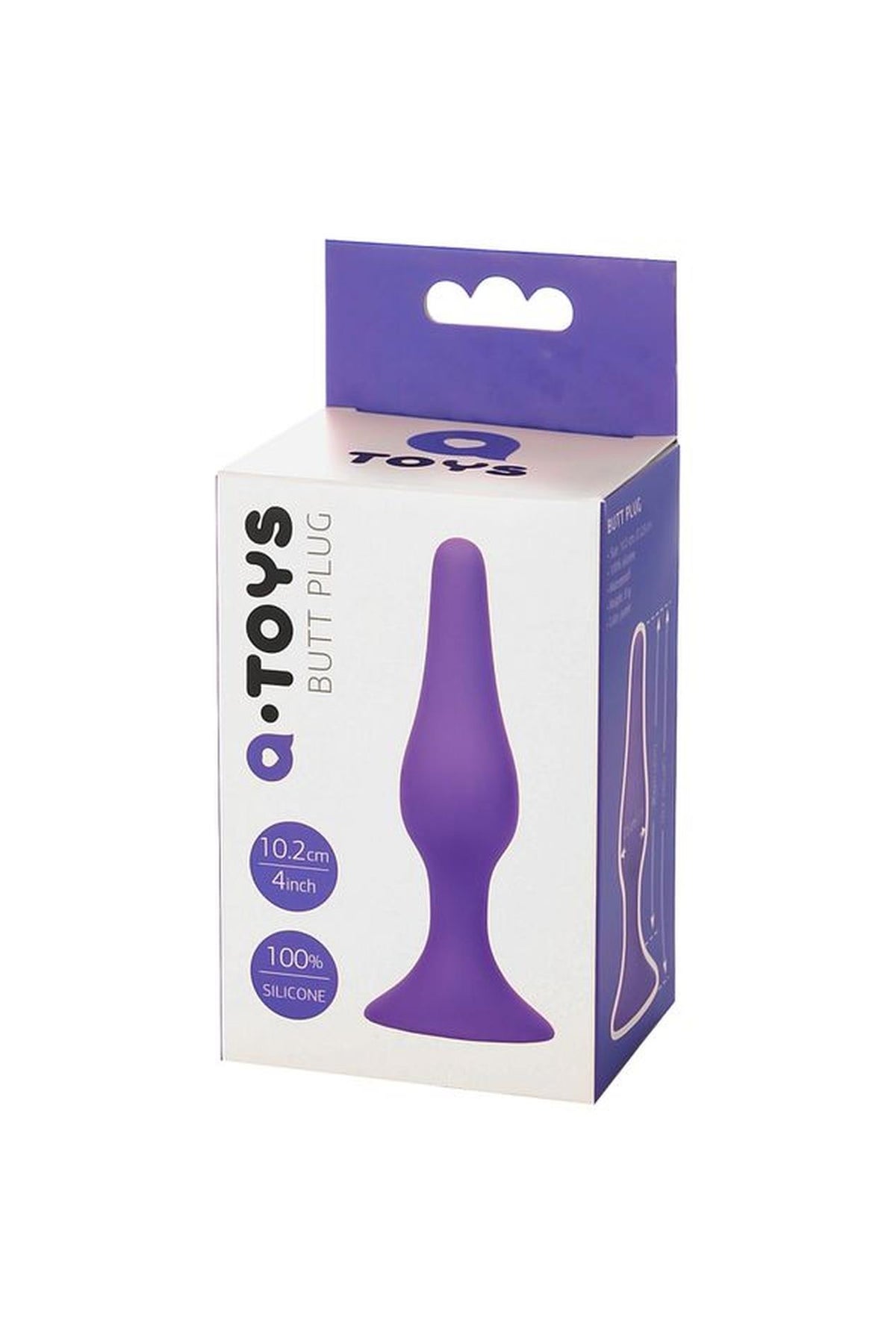 9-Korek analny silikonowy z przyssawką A-Toys fioletowy 10 cm-9