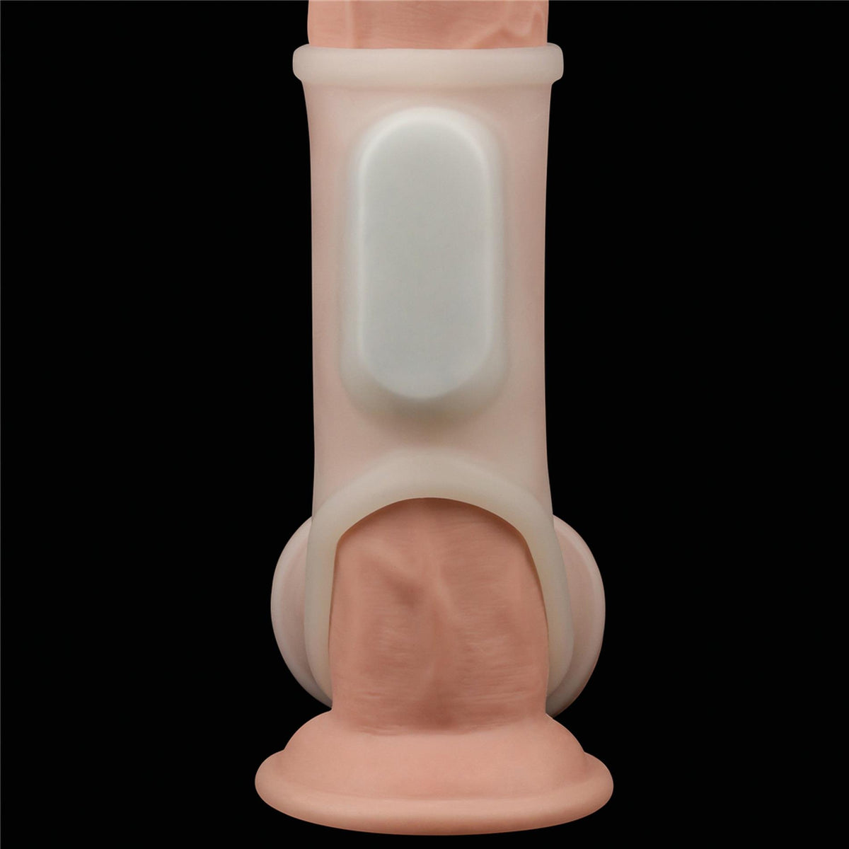 5-Pierścień wibrujący Lovetoy z mankietem na mosznę TPE-5