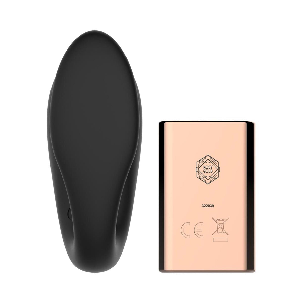 3-Wibrator w kształcie C Rosy Gold z etui ładującym czarny-3