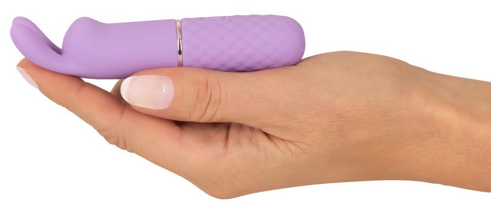 5-Mini wibrator króliczek Cuties fioletowy USB 10,8 cm-5