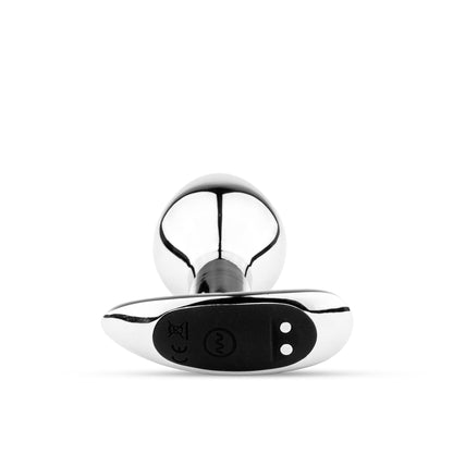 2-Korek analny metalowy wibrujący z pilotem USB B Series HeavyFun-2