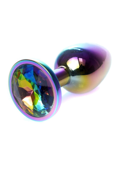 9-Korek analny ze stali nierdzewnej z diamencikiem MyLove Toys 7 cm-9