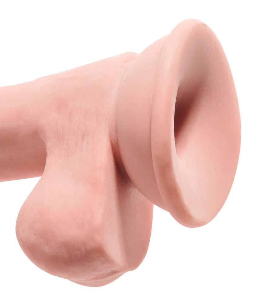 5-Dildo TPE King Cock Plus z jądrami 20,3 cm-5