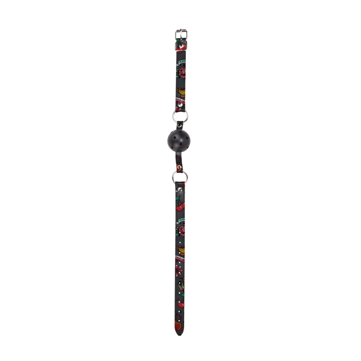 7-Oddychający knebel z kulką Ouch! 63 cm-7