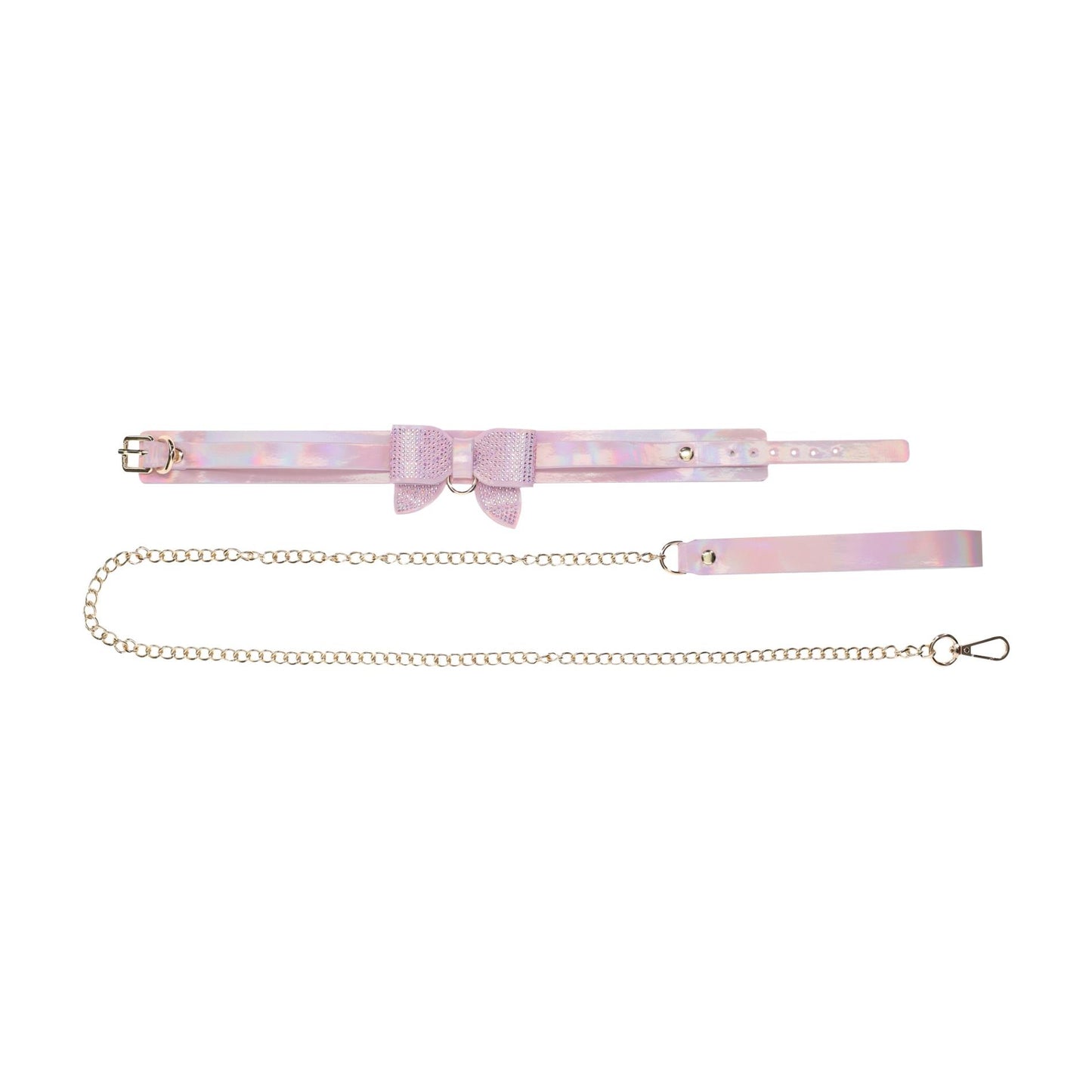 3-Paris Collection - Collar with Leash - Pink-3