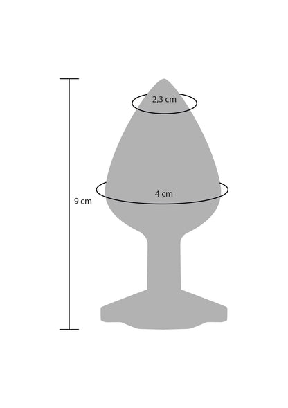 5-Korek analny z kryształkiem Diamond Booty Jewel fioletowy 9 cm-5