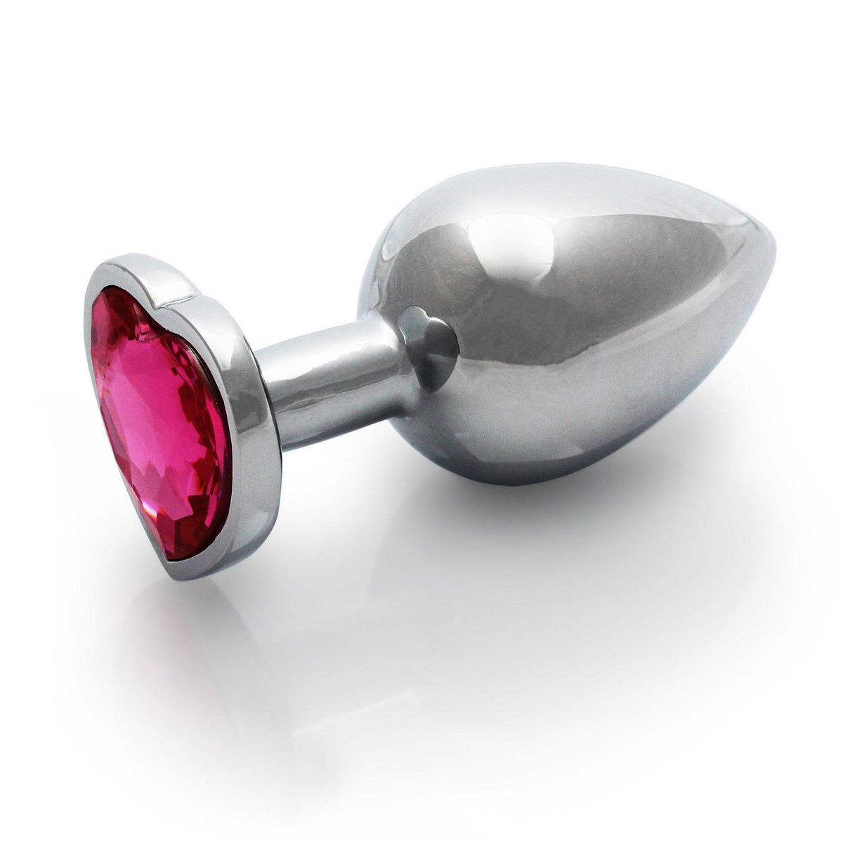 3-Aluminiowy korek analny Heart Gem Ouch średni 7 cm-3