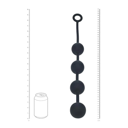 4-Kulki analne silikonowe Levelz XL 5cm czarne-4