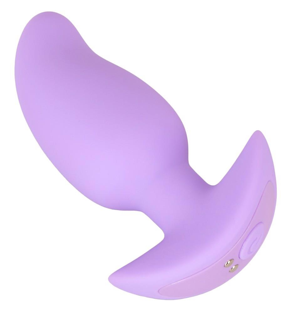 4-Korek analny wibrujący Cuties fioletowy USB 8 cm-4