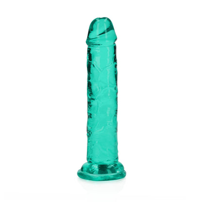 7-Dildo żelowe realistyczne z przyssawką przezroczyste RealRock 14,5 cm-7