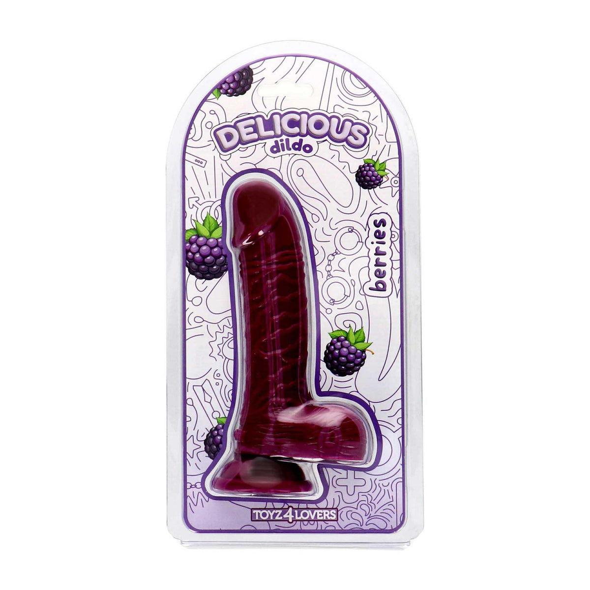 3-Realistyczne dildo jeżynowe Toyz4lovers 18 cm-3