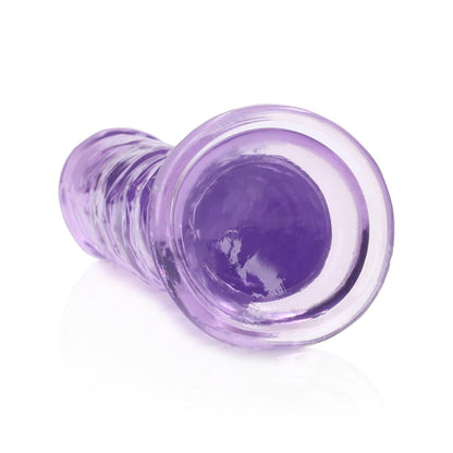 4-Przezroczyste realistyczne dildo z przyssawką RealRock 18 cm-4
