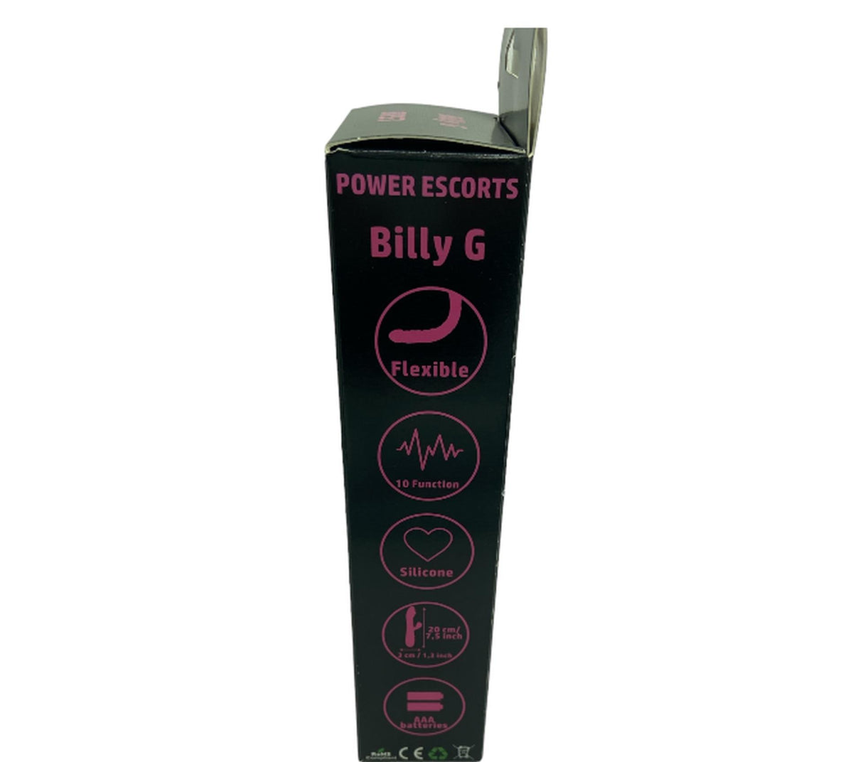 6-Wibrator króliczek silikonowy Power Escorts 20 cm czarny-6