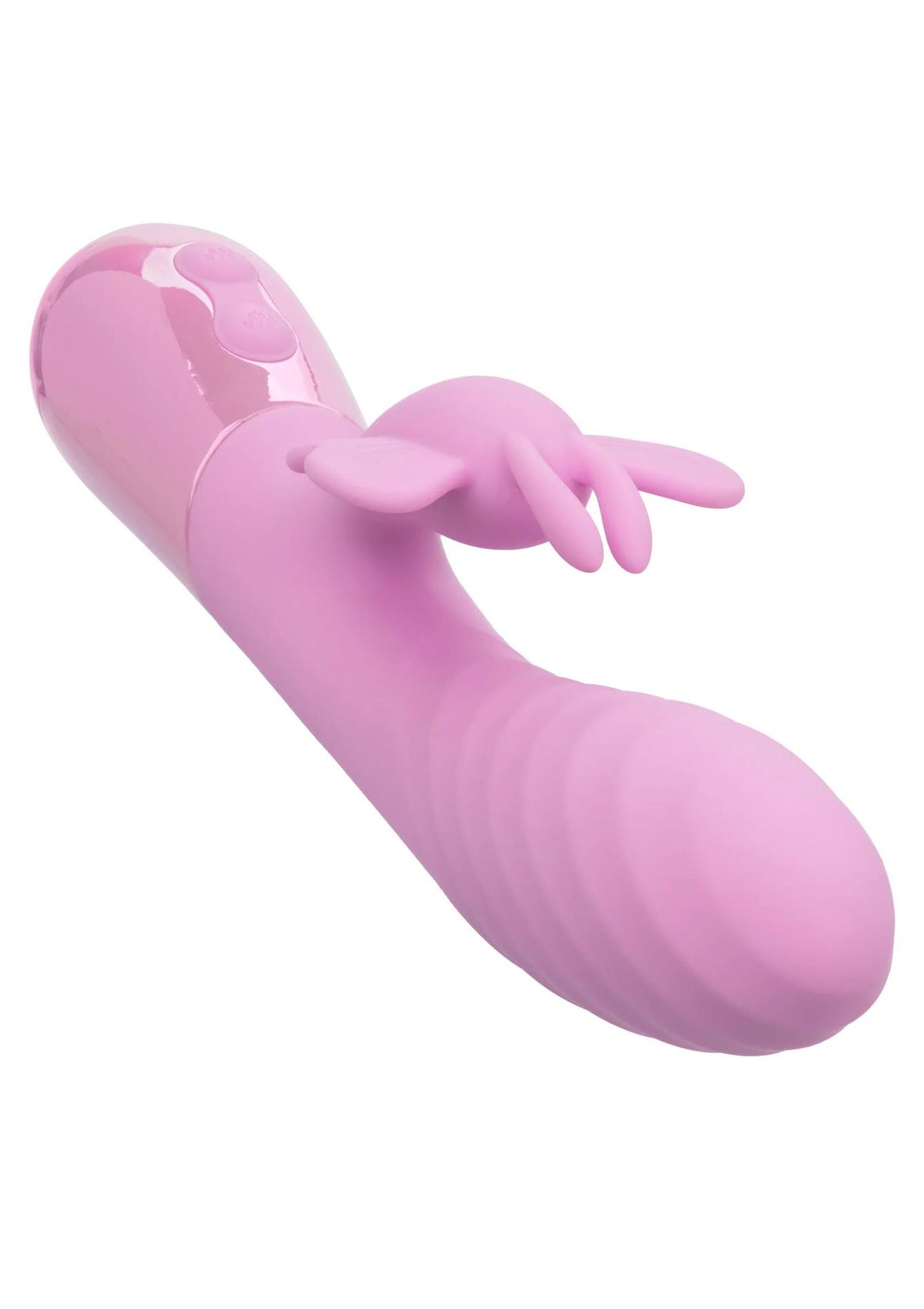 8-Wibrator króliczek Aura Dual Flutter Calexotics różowy USB 11,5 cm-8