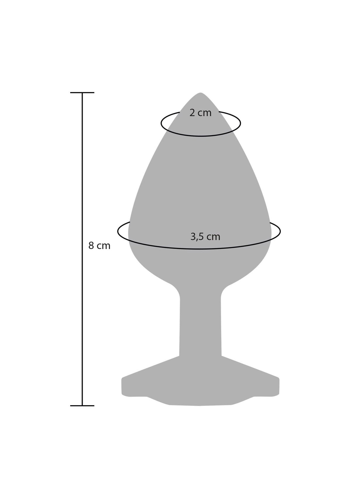 4-Korek analny Diamond Booty Jewel ToyJoy różowy 8 cm-4