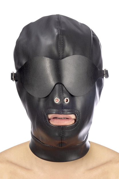 5-Spandeksowa maska BDSM z odkrytymi ustami Fetish Tentation-5