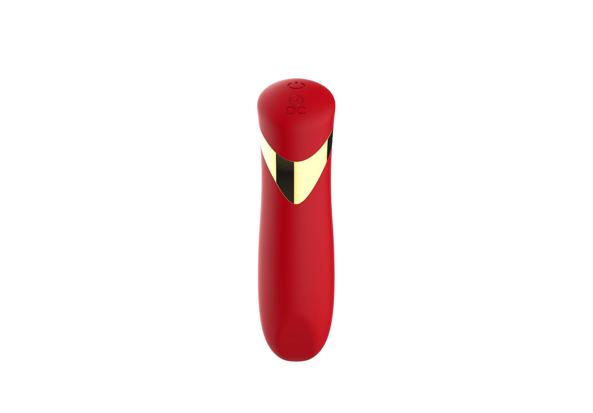 3-Wibrator szminkowy silikonowy czerwony B Series Cute USB 10 cm-3