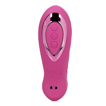 3-Wibrator punktu G Loveline z pchnięciami i tappingiem różowy 15,6 cm-3