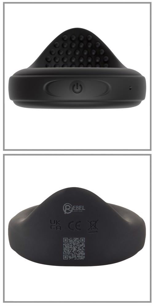 5-Pierścień wibrujący Rebel na jądra silikonowy USB-5