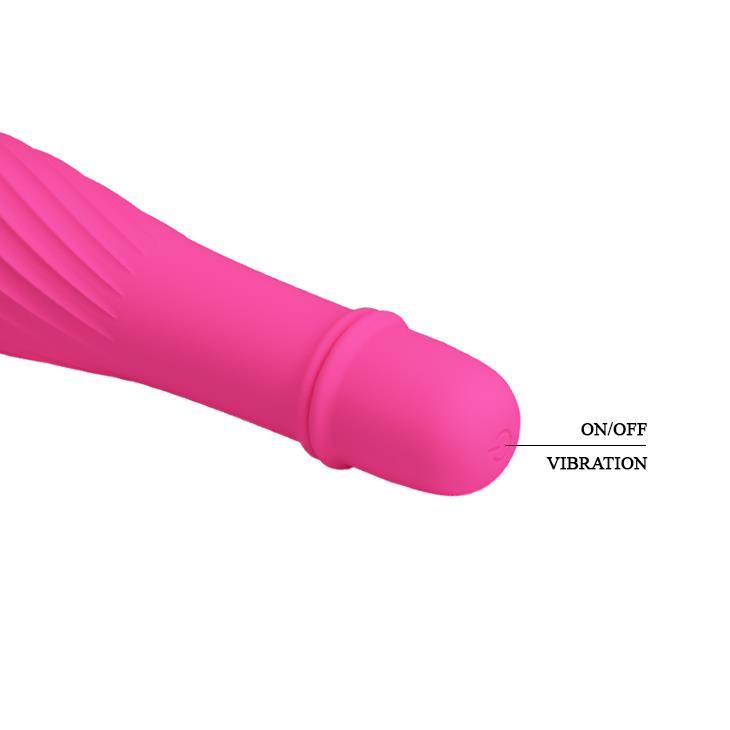 4-Wibrator silikonowy Pretty Love Solomon 10 funkcji bateria AAA 12.3 cm-4