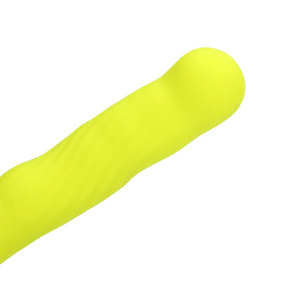 5-Wibrator punktu G Loveline z ruchomą końcówką limonkowy 24 cm-5