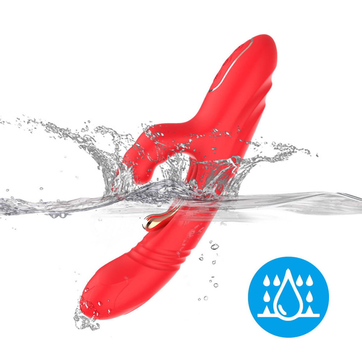 2-Wibrator króliczek B Series Joy silikonowy 23 cm USB-2