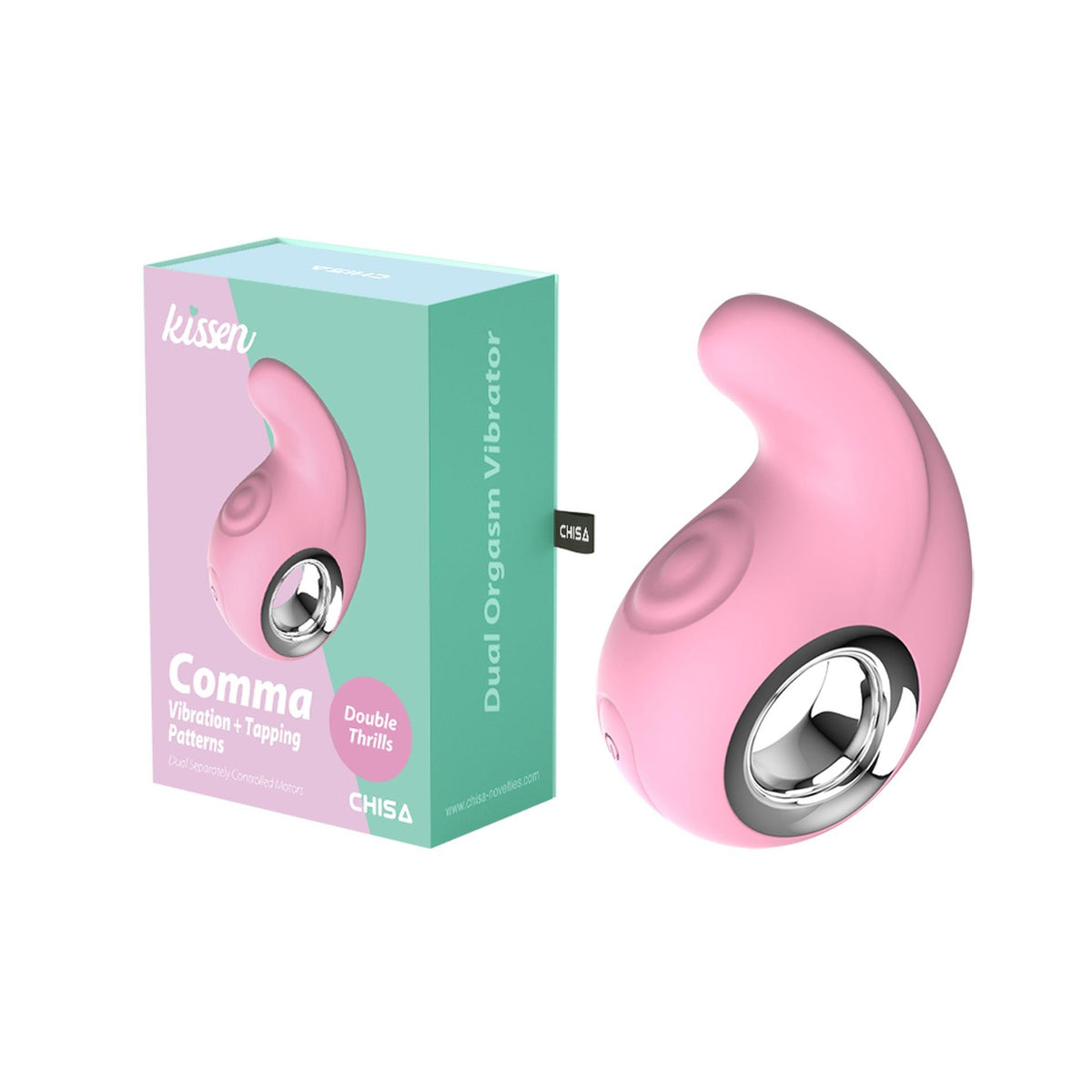 4-Stymulator łechtaczki Kissen Comma silikonowy kompaktowy wodoodporny-4