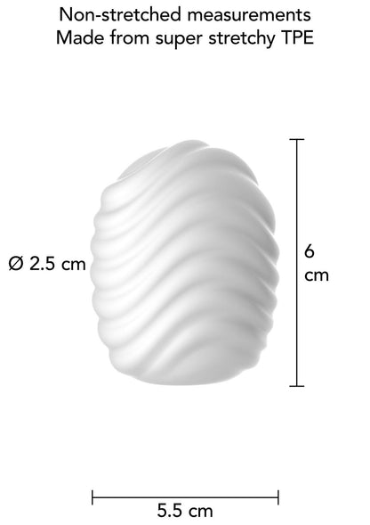 5-Masturbator mini ToyJoy HERO Wave biały TPE-5