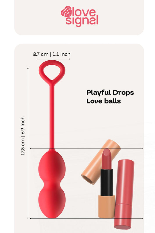 1-Kulki miłosne Playful Drops Dream Toys silikonowe 17,5 cm-1