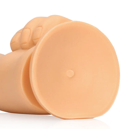 5-Dildo kciuk S Line cieliste silikonowe-5
