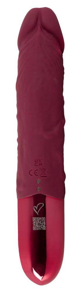 1-Wibrator realistyczny beau coeur Varelo czerwony silikonowy USB 23 cm-1