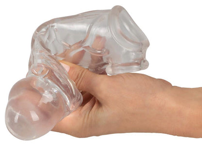 5-Przedłużka na penisa Crystal Clear TPE 19,2 cm-5