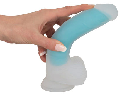 6-Dildo silikonowe You2Toys świecące w ciemności 20,5 cm-6