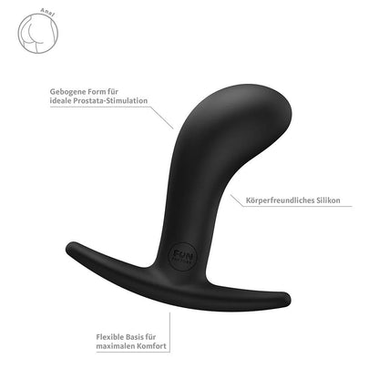 5-Korek analny silikonowy Fun Factory Bootie M czarny 9,3 cm-5