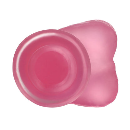 5-6"" Jelly Studs Crystal Dildo Small Pink-5