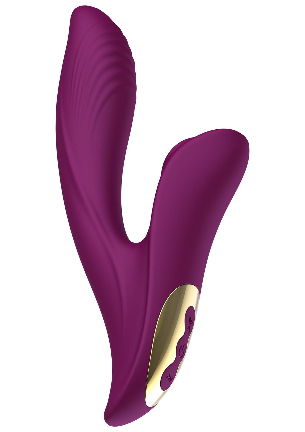 5-Wibrator silikonowy Athena Tapping Sensation fioletowy USB 20.5 cm-5