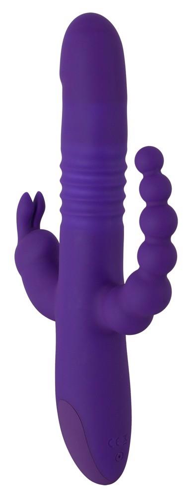 5-Wibrator króliczek Sweet Smile Triple Thrusting USB-5