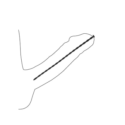 1-Zestaw silikonowych sond skręconych Ouch! dla początkujących 30 cm-1