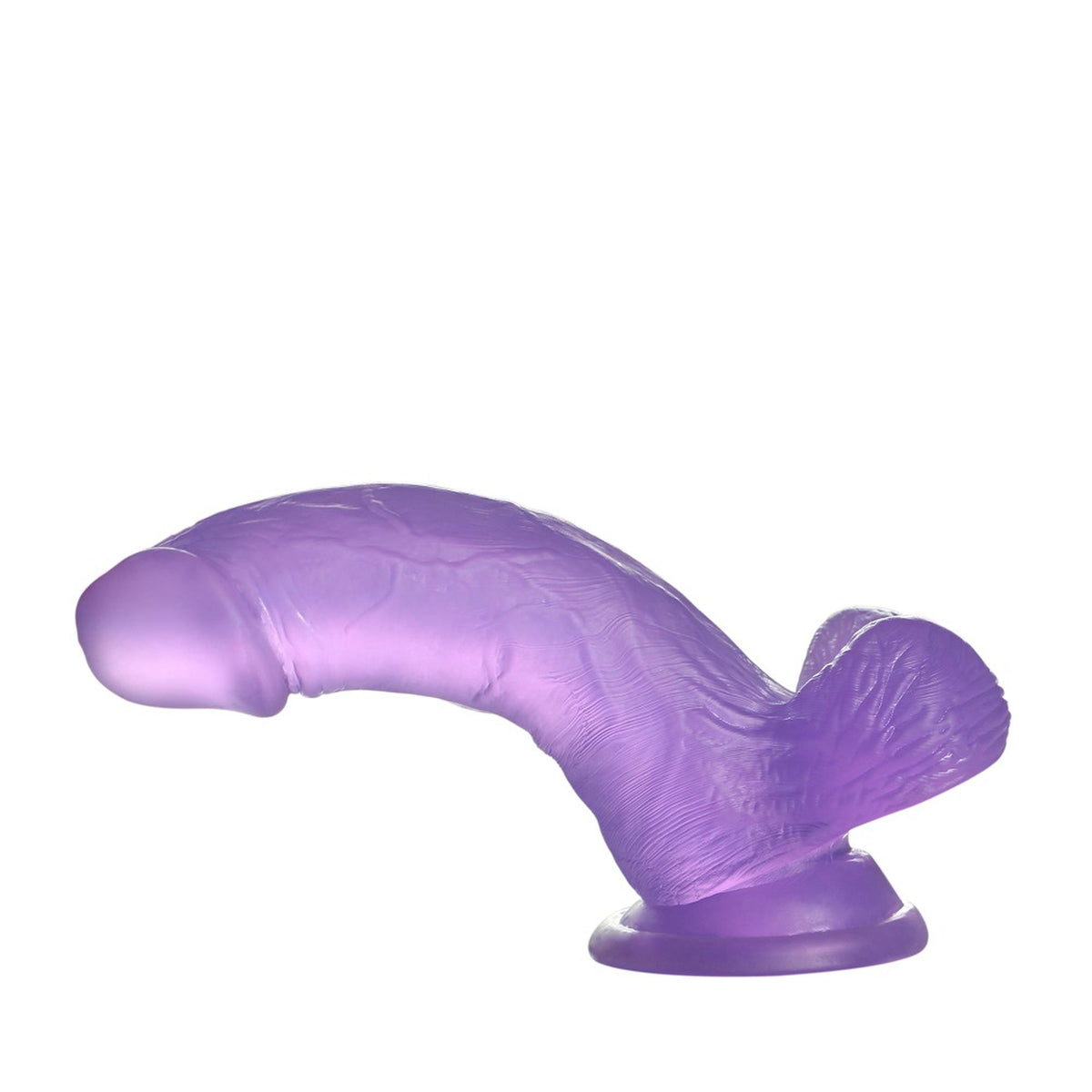 5-6"" Jelly Studs Crystal Dildo Small Purple-5