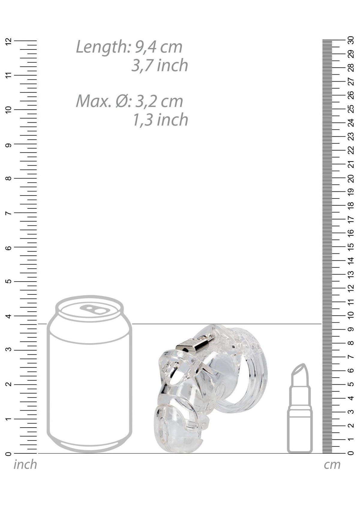 5-Klatka cnoty ManCage transparentna 9 cm-5