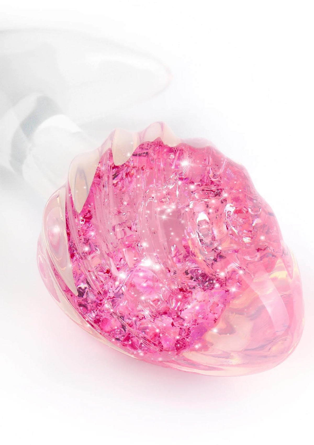 4-Korek analny ToyJoy Crystal Small silikonowy różowy 8,5 cm-4