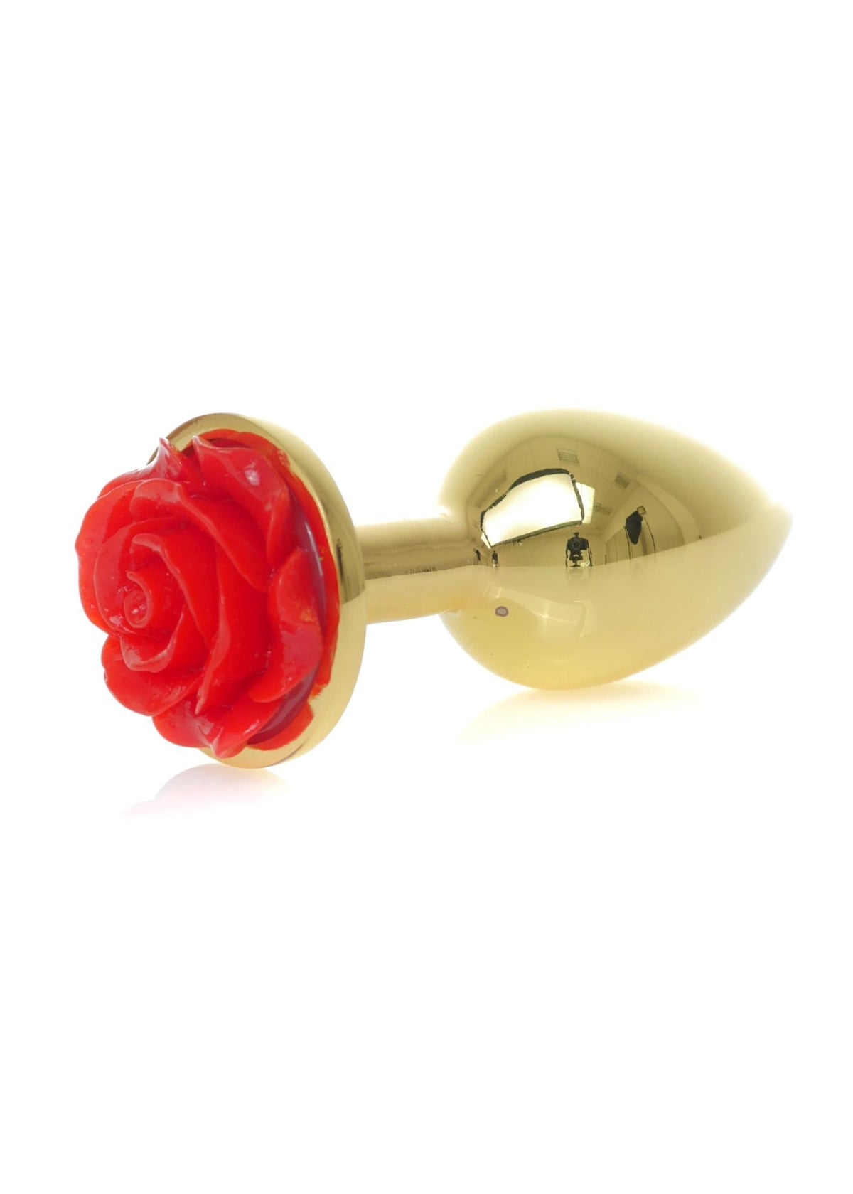 3-Biżuteria analna złota z czerwoną różą MyLove Toys 7 cm-3